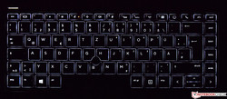 Tastatur des HP EliteBook 840 G5 (beleuchtet)