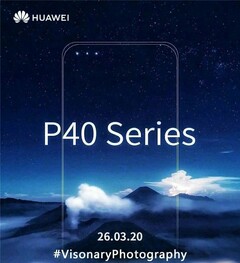 Huawei P40 Teaser-Poster deutet gleich 3 Frontkameras an