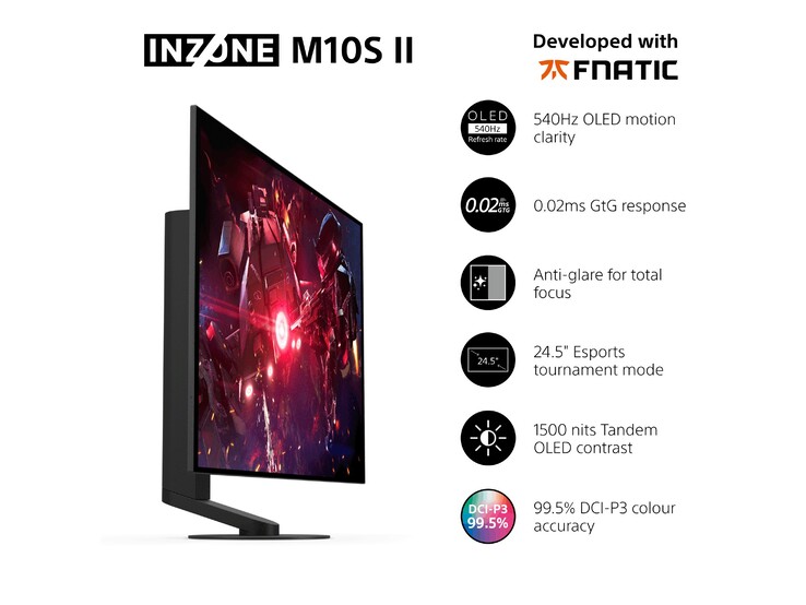 Highlights des Sony Inzone M10S II Gaming-Monitors