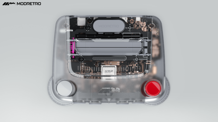 Insbesondere die weiße Modellversion erlaubt einen Blick auf die Hardware (Bildquelle: Modretro)