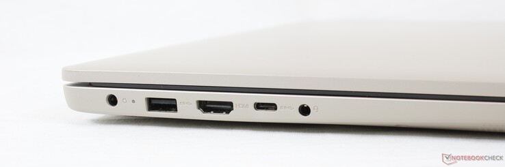 Links: AC-Adapter, USB-A 2.0, HDMI, USB-C 3.2 Gen. 1, 3,5-mm-Kombo-Audio