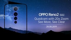 Oppo teasert neue Kamera-Features für die Reno 2-Serie, ein neues Reno A wird das Einstiegsmodell.