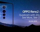 Oppo teasert neue Kamera-Features für die Reno 2-Serie, ein neues Reno A wird das Einstiegsmodell.