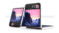 Das Samsung Galaxy Z Flip5 könnte gleich drei Displays an Bord haben, neben dem faltbaren Innendisplay auch zwei Cover-Displays (Bild: Technizo Concept)