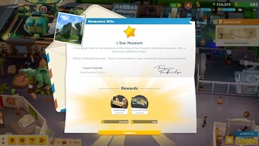 Im Bild: Ein Gameplay-Screenshot ausTwo Point Museum.