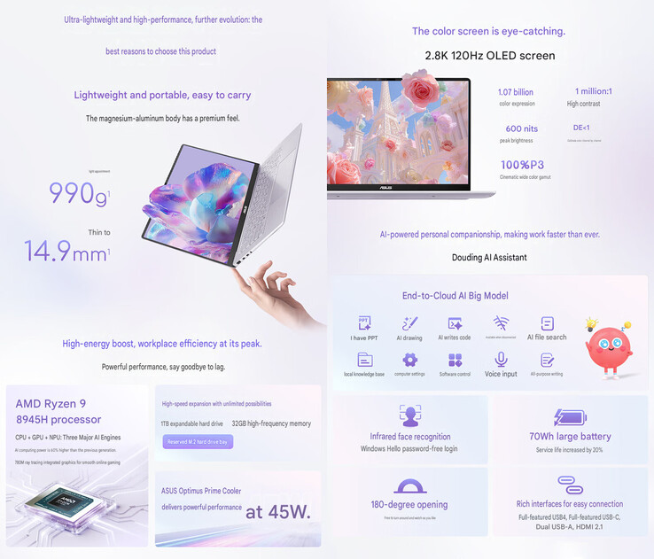 Highlights des neuen Asus-Laptops