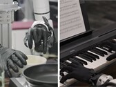 Genesis AI zeigt Roboterhände, die feinmotorische Aufgaben wie Eieraufschlagen, Tomatenschneiden und Klavierspielen ausführen.