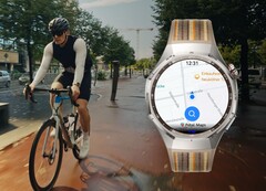 Jannes Werner schwört auf die HUAWEI WATCH GT 6 Pro als Radtour-Begleiter. (Bildquelle: HUAWEI)