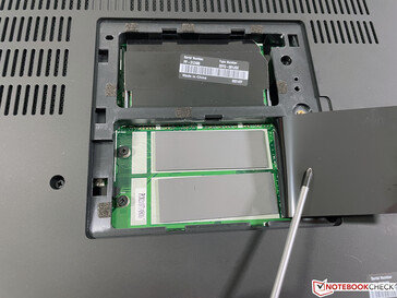 Wartungsöffnung auf der Unterseite (2x SODIMM, 2x M.2-2280 PCIe 3.0 x4)