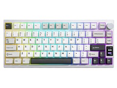 Die AL80 ist eine kompaktere, mechanische Tastatur mit Display (Bildquelle: Yunzii)