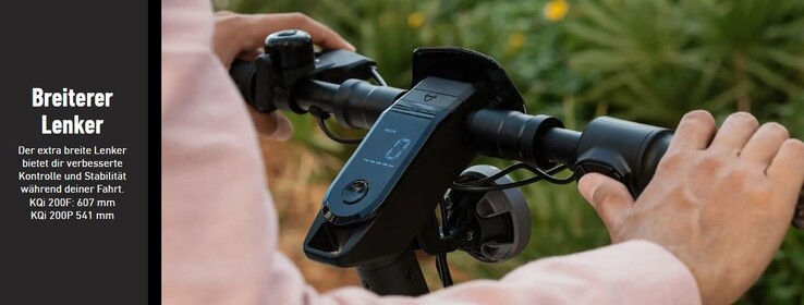 Der Lenker der Variante KQi 200F lässt sich wegklappen (Bildquelle: NIU)