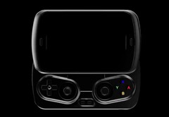 Der Anbernic RG Slide Gaming-Handheld versteckt den Controller hinter dem Display. (Bildquelle: Anbernic)