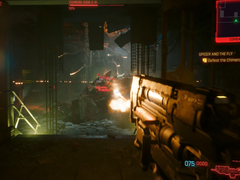 Der Chimera-Bosskampf aus Cyberpunk 2077: Phantom Liberty.