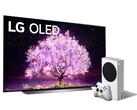 Wer einen LG OLED C1 mit einer Diagonale von 65 Zoll kauft, der kann sich eine Xbox Series S kostenlos schnappen. (Bild: LG / Microsoft)