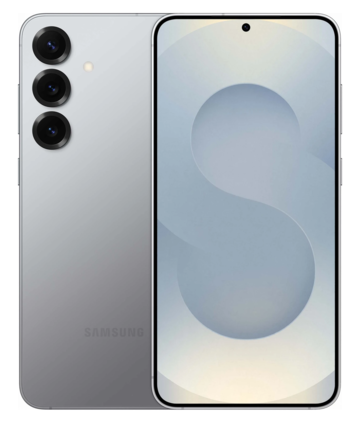 Das Galaxy S25+ in Silver Shadow. So ähnlich könnte auch die exklusive Galaxy S26 Ultra Farbe aussehen.