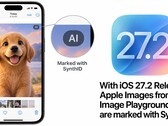 iPhone mit der App Image Playground und einem KI-generierten Bild
