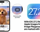 iPhone mit der App Image Playground und einem KI-generierten Bild