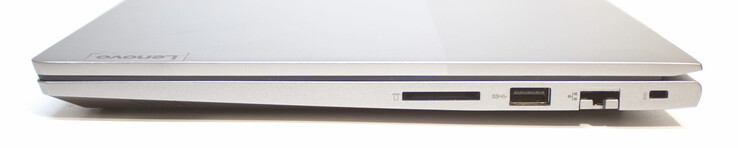 SD-Cardreader; USB-Typ-A (3.2 Gen 1); RJ45 (LAN); Kensington-Lock-Slot