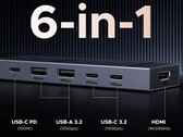 Das Revodock Pro ist ein günstiger USB-C-Hub mit einigen praktischen Anschlussmöglichkeiten (Bildquelle: Ugreen)