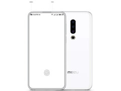 Meizu 16S Render zeigt Triple-Kamera und In-Display-Scanner.