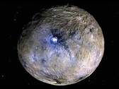 Eine Farbdarstellung des Zwergplaneten Ceres (Bildquelle: NASA, JPL-Caltech, UCLA, MPS, DLR und IDA)