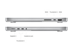 Der HDMI 2.0 Port des neuen MacBook Pro kann ein externes Display nur mit 4K und 60Hz betreiben (Bild: Apple)