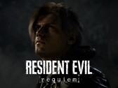 Leon Kennedy auf einem Resident Evil Requiem-Banner.