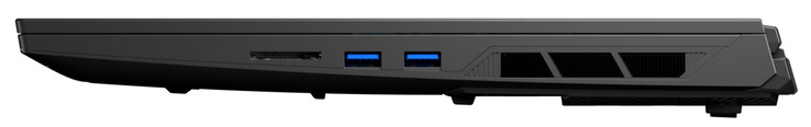 Rechte Seite: Speicherkartenleser, 2x USB 3.2 Gen 2 (USB-A)
