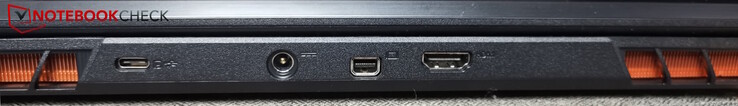 Hinten: USB-C 3.2 Gen2, Strom, MiniDP, HDMI