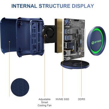 Auf der Oberseite ist eine entsprechende Beleuchtung zu finden (Bildquelle: GTBox)