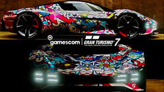 Gamescom 2022: Porsche mit Vision Gran Turismo im neuen Look zum ersten Mal auf der Spielemesse.