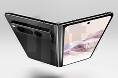 Das Google Pixel Fold soll eine Kameraleiste im Stil des Pixel 7 Pro erhalten. (Bild: Jon Prosser / Front Page Tech)