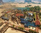 Eine Stadt in Stranded: Alien Dawn