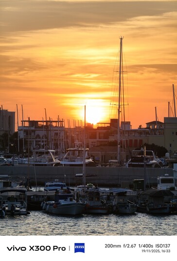 Vivo X300 Pro mit Telekonverter Raw Lighting.