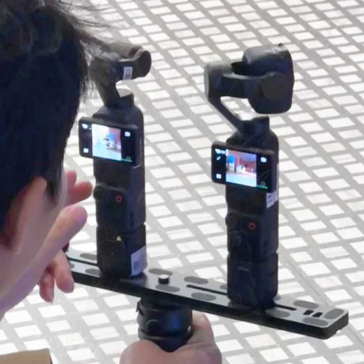 Die beiden unveröffentlichten Osmo Pocket Kameras in der öffentlichen Testphase. (Bildquelle: via Igor Bogdanov)