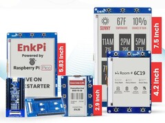 EnkPi: Platine mit E Ink und Raspberry