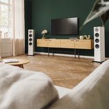 Die Teufel Stereo L 2 sind neue Streaming-Standlautsprecher mit WLAN und Bluetooth. (Bild: Teufel)