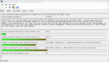 LatencyMon - Übersicht