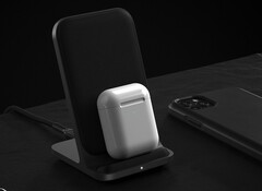 Nomand setzt bei der Base Station Stand komplett auf Aluminium und Leder. (Bild: Nomad)