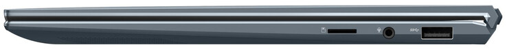 Rechte Seite: Speicherkartenleser (MicroSD), Audiokombo, USB 3.2 Gen 1 (Typ A)