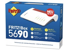 Die Fritz!Box 5690 ist ein Glasfaser-Router mit WiFi 7 und 2,5 Gbit/s LAN-Ports (Bildquelle: Fritz! / AVM)