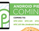 Android Pie für HTC-Handys, zumindest einmal vier recht aktuelle Modelle.