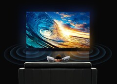 Der Konka 812 OLED Smart TV ist gerade einmal 3,55 Millimeter dünn, die Bildschirmränder sind extrem schmal. (Bild: Konka)