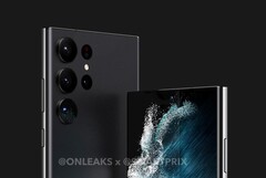 Das Samsung Galaxy S23 Ultra sieht seinem Vorgänger recht ähnlich, erhält im Detail aber Anpassungen. (Bild: @OnLeaks / SmartPrix)