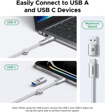 Mit USB-A und USB-C kompatibel