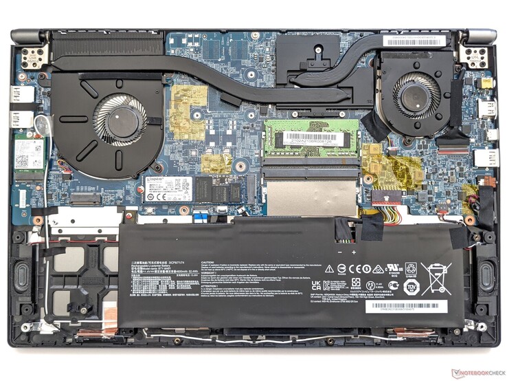 Erweiterbarer RAM & tauschbare SSD im MSI Modern 15 (Quelle: Notebookcheck)