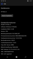 HP Elite x3: Geräteinformationen