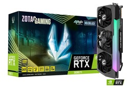 Zotac Gaming GeForce RTX 3090 Ti AMP Extreme Holo GPU. Testgerät mit freundlicher Genehmigung von Nvidia India.