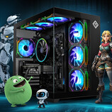 Gaming-PCs und Spiele-Konsolen wieder gefragt: Während die Nachfrage für Handys, Home-Audio, Tablets und TVs sinkt, boomen Game-Konsolen, Desktop-PCs und Notebooks (Bild: CSL Computer).