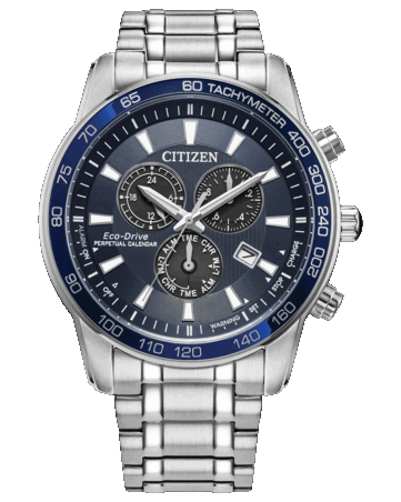 Citizen Classic Eco-Drive Chronograph mit blauem Zifferblatt